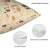 Rilakkumas Cartoon Square Pillow Covers Polyester Home  Cushion Cover Funny Decorative Throw Pillow Case 4040