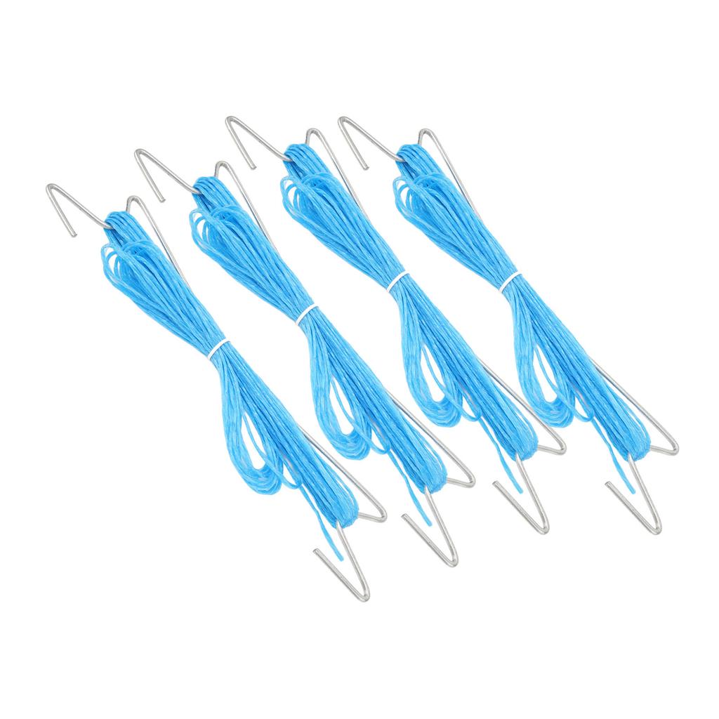 10PCS Tomato Support Hooks Iron Garden Plant Climbing Hooks with 10 Meters Twine to Prevent Tomatoes From Pinching Or Falling Off