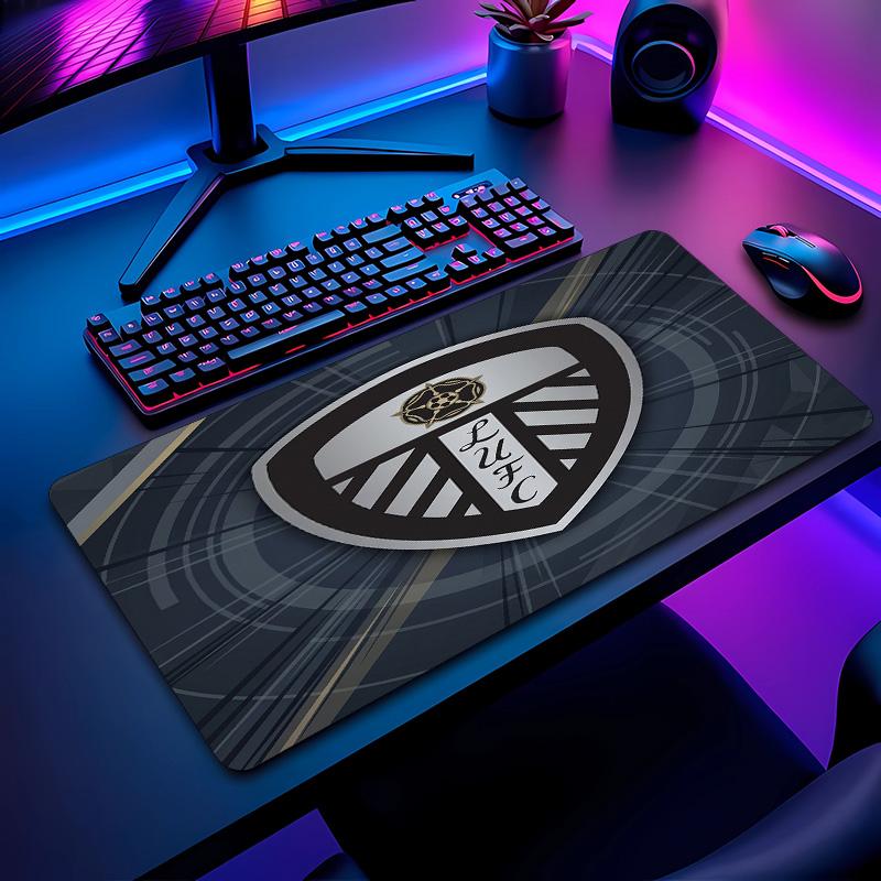 Leeds United Football Pattern Mouse Pad Non?Slip Rubber Base Gaming Mousepad For Desk Office Home