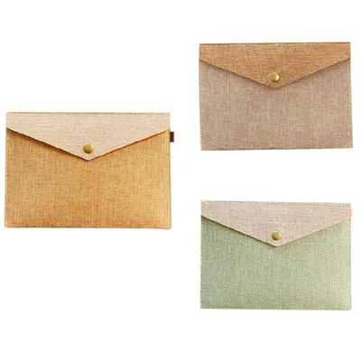 Portable Snap Close File Organiser Retro Design Document Carriers For Professionals