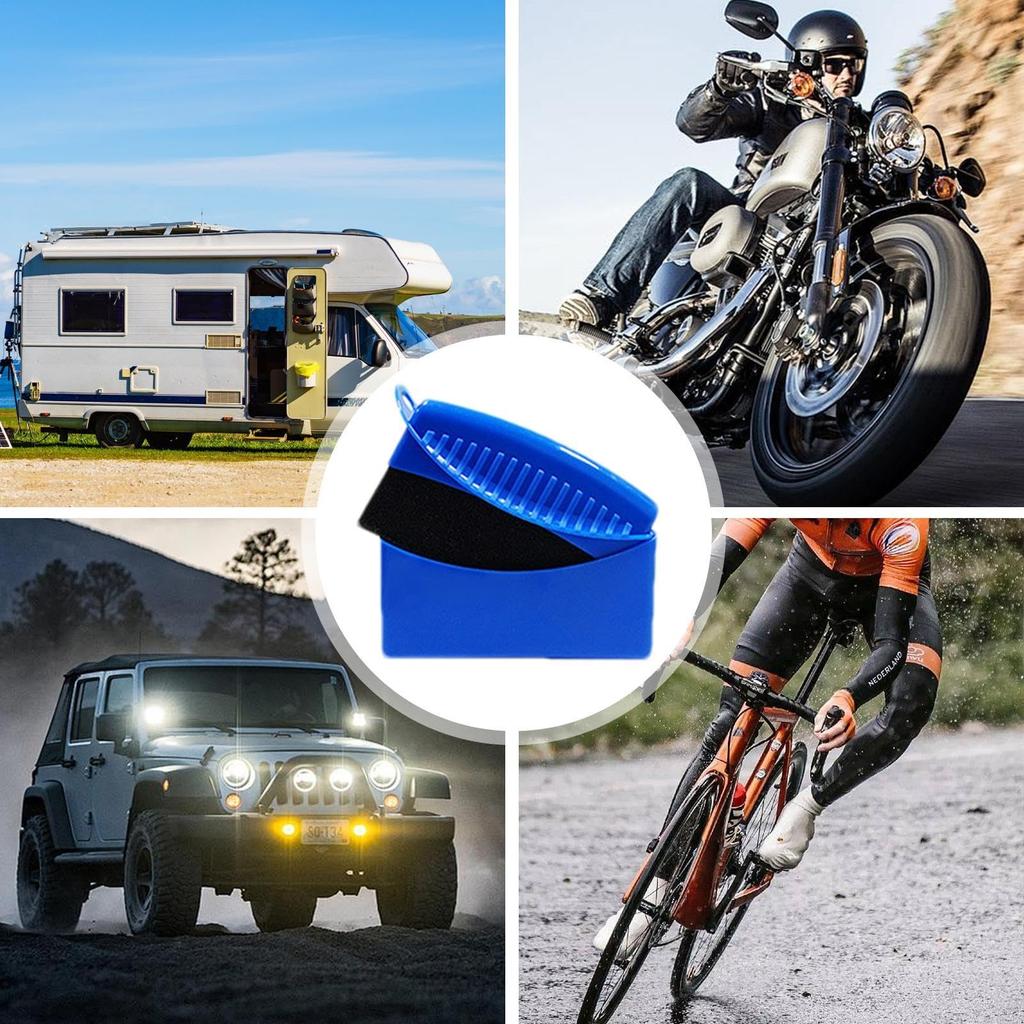 Tire Shine Applicator Brush, Tire Waxing Sponge - Polishing Sponge Buff Pads, Tire