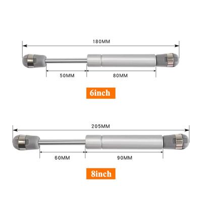 6/8inch Gas Springs 100N Gas Struts Lift Supports Shocks Soft Close Hinges Furniture Cabinet Door Lid Stay for Storage Box Strut