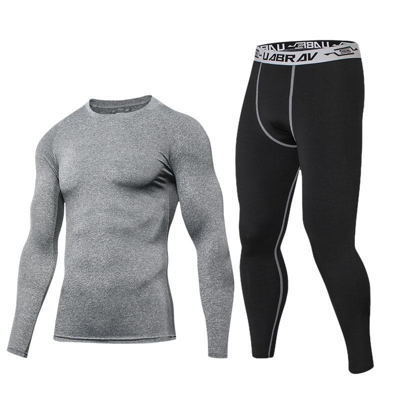 "Men's Quick-Dry Compression Sports Suit for Autumn/Winter - Basketball, Running & Fitness"