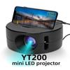 YT200 Mini-Projektor LED Mobile Video Heimkino Media Player Kinder Geschenk Kino verkabelt gleichen Bildschirm Projektor für iPhone Android