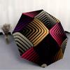 1pc Abstract Pattern Automatic Folding Umbrella, Portable & Foldable Design with 8 Ribs, Casual Outdoor Accessory Halloween and Christmas gi