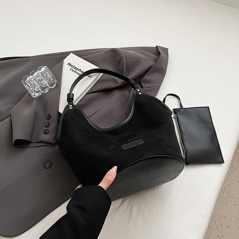 Chic Vintage Handbag For Women 2023 New Seasonal High Quality Cross-border Style Purse чёрный