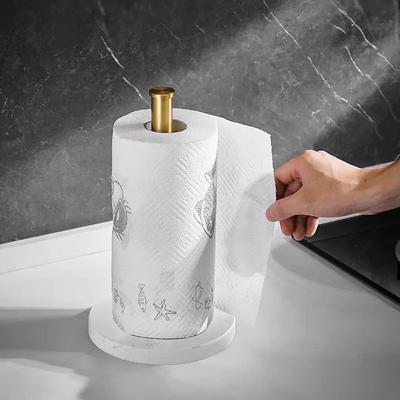 Kitchen Paper Roll Holder Vertical Napkin Holder Plastic Wrap Storages Things For the Home BathNordic Marble Paper Towel Holder