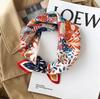 Beach Sunscreen Kerchief Luxury Design Square Scarves Women Popular 70X70CM Silk Hijab  The Four Seasons Headscarf