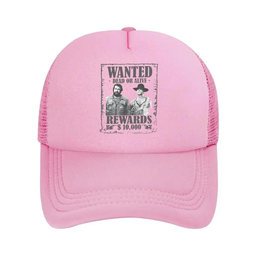 Wanted Poster Classic Western Style Dead or Alive Reward Design Mesh Baseball Cap