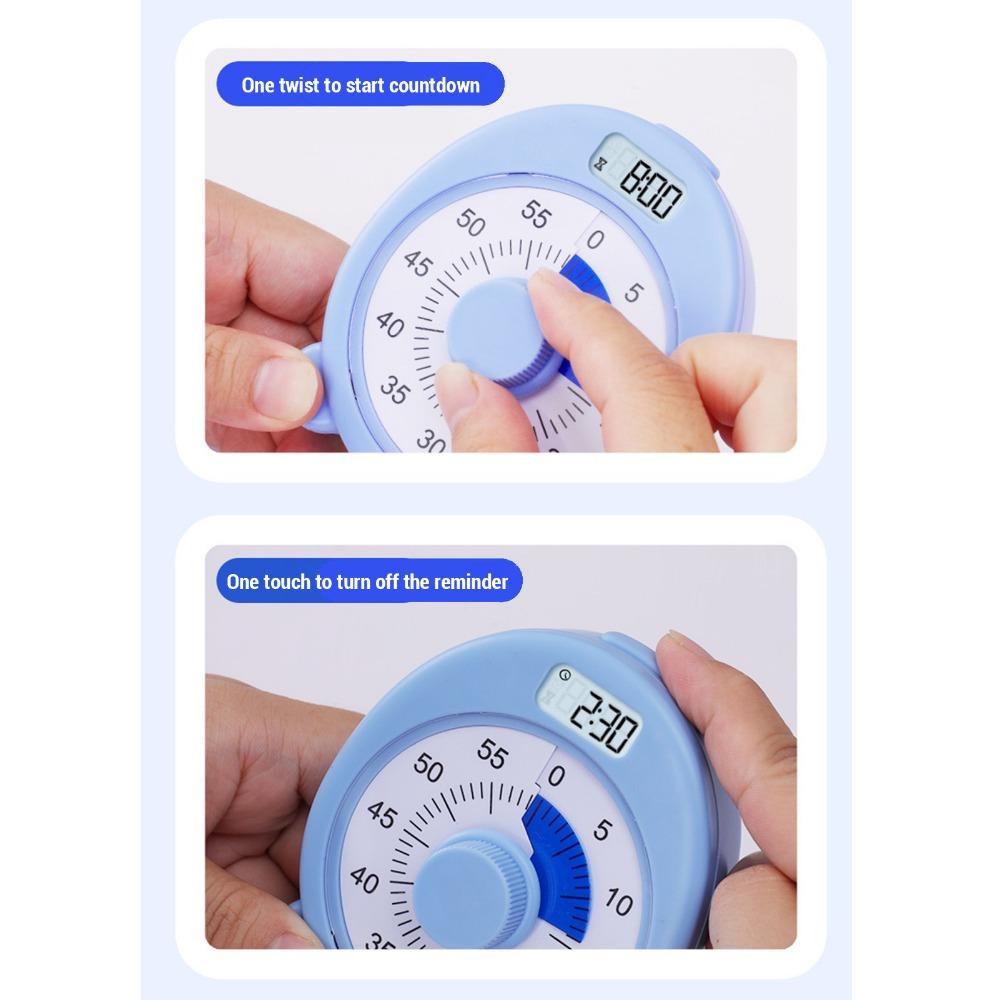 99 Minutes Visual Countdown Timer Dual Screen Visual Timer Clock 60 Minute Timer Office Desk