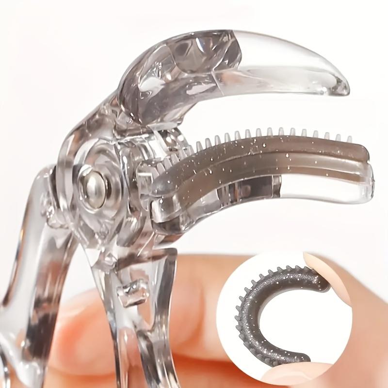 Portable Frameless Eyelash Curler with Comb Teeth and Wide-angle Sunflower Eyelash Curler Creates A Natural Curl for Beginners