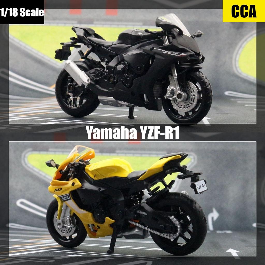 1/18 Scale Yamaha YZF-R1 Toy Motorcycle Diecast Metal Miniature Vehicle Model 1:18 Super Racing Collection Gift for Children Boys Kid