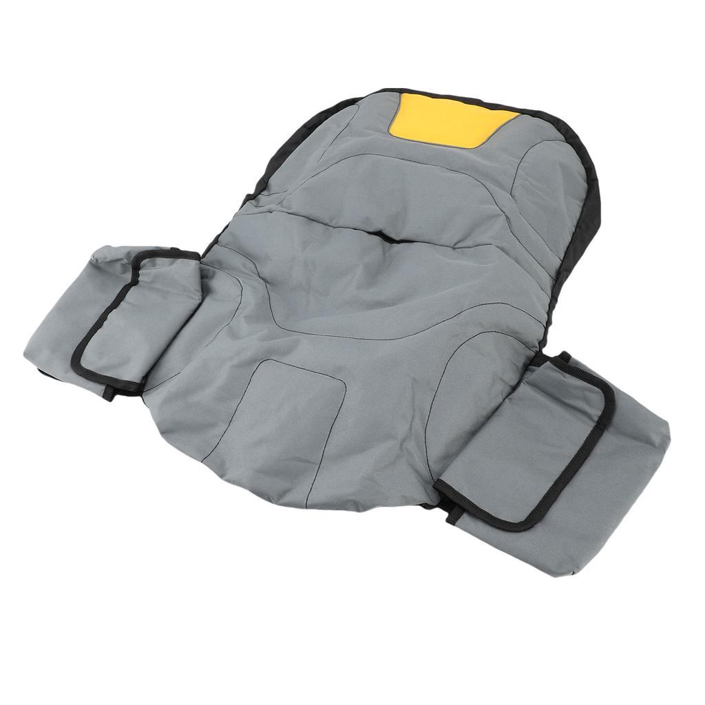 Riding Grass Mower Seat Cover Rain Proof Dust Proof Adjustable Tractor Seat Cover Protector Grey