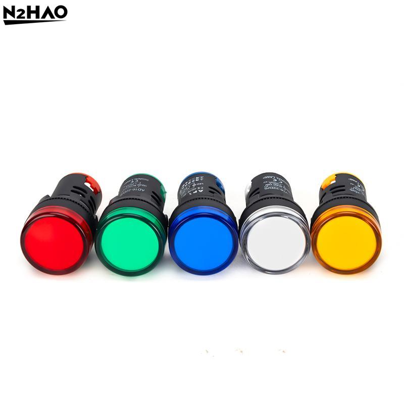 AD16-22DS Indicator Signal Lamp Light 22mm Panel Mount DC 12V 24V 110V 220V 380V for Instrumentation Panel Guide