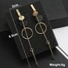 Black Hanging Long Earrings for Women Triangle Square Statement Drop Earrings 2025 boucle oreille femme Fashion Jewelry