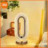 1pc Luxury Oval Crystal Table Lamp, Mini USB Charging Lamp for Office, Bedside Night Light Decorative Round Table Lamp for Bedro