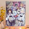 Cute Anime NNekopara Chart Tapestry Home Decoration Hippie Bohemian Decoration Divination Wall Hanging Home Decor