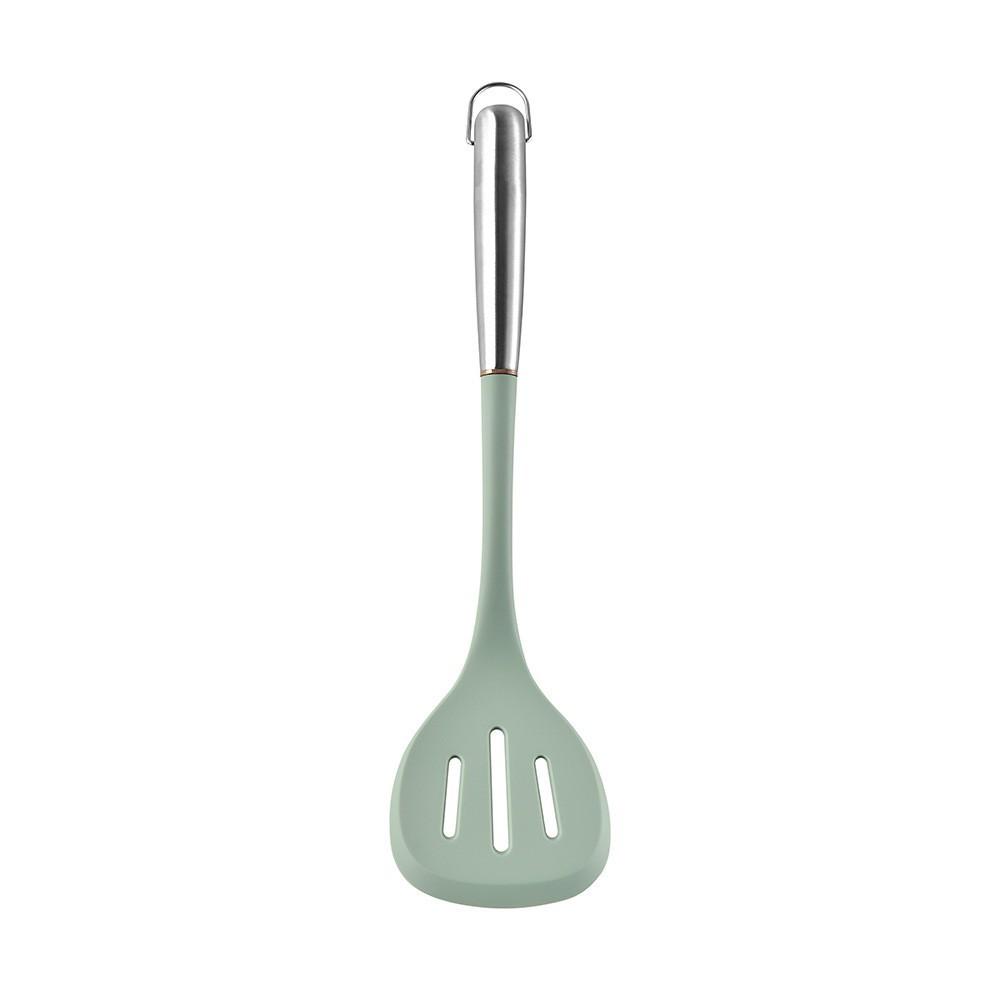 New Stainless Steel Handle Silicone Kitchenware Set Household Spatula Cooking Spoon Spatula Kitchen Non-stick Pan Silicone