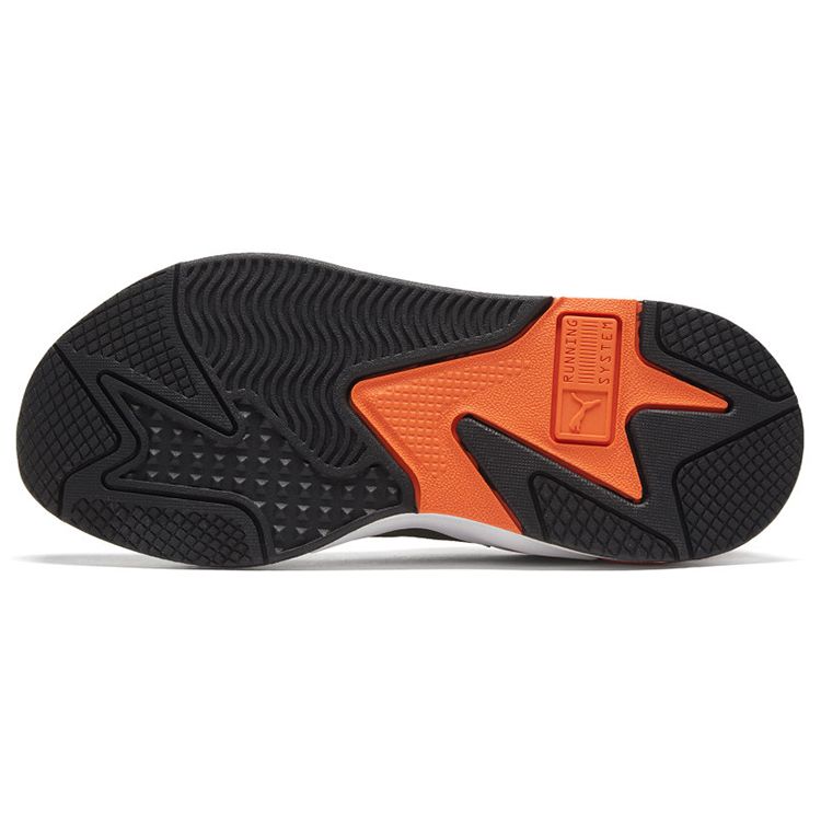 Puma Rs-X Mixed Metallic Fabric Layered Leather Casual Sneakers Women Sneakers White Green 374668-01