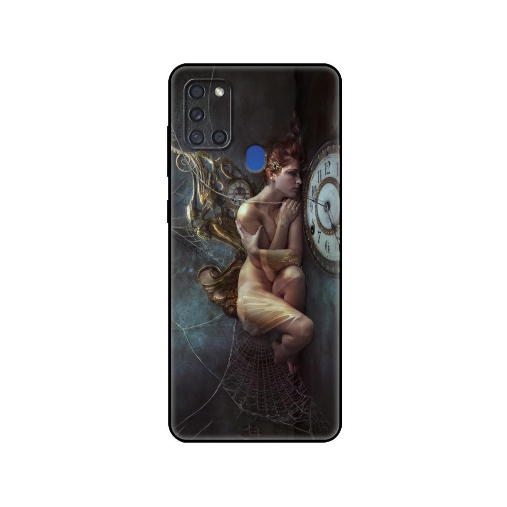 Schwarze TPU-Hülle für Samsung Galaxy A50 50S A30S A10 A01 A11 A21S A31 A41 A51 A71 M21 M30S S10 LITE Orakel der Nacht dunkles Licht