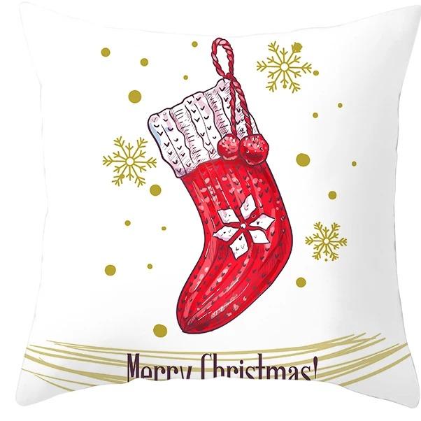 Christmas Themed Pillowcases Car Accessories Office Santa Claus Living Room Sofa Home Pillowcases