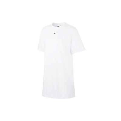 (WMNS) Sportswear Essential Logo Embroidery Knitted Short Sleeve Dress White Women's CJ2243-100