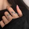 Chic Geometric Adjustable Ring For Women Fashionable Statement Jewelry 2024