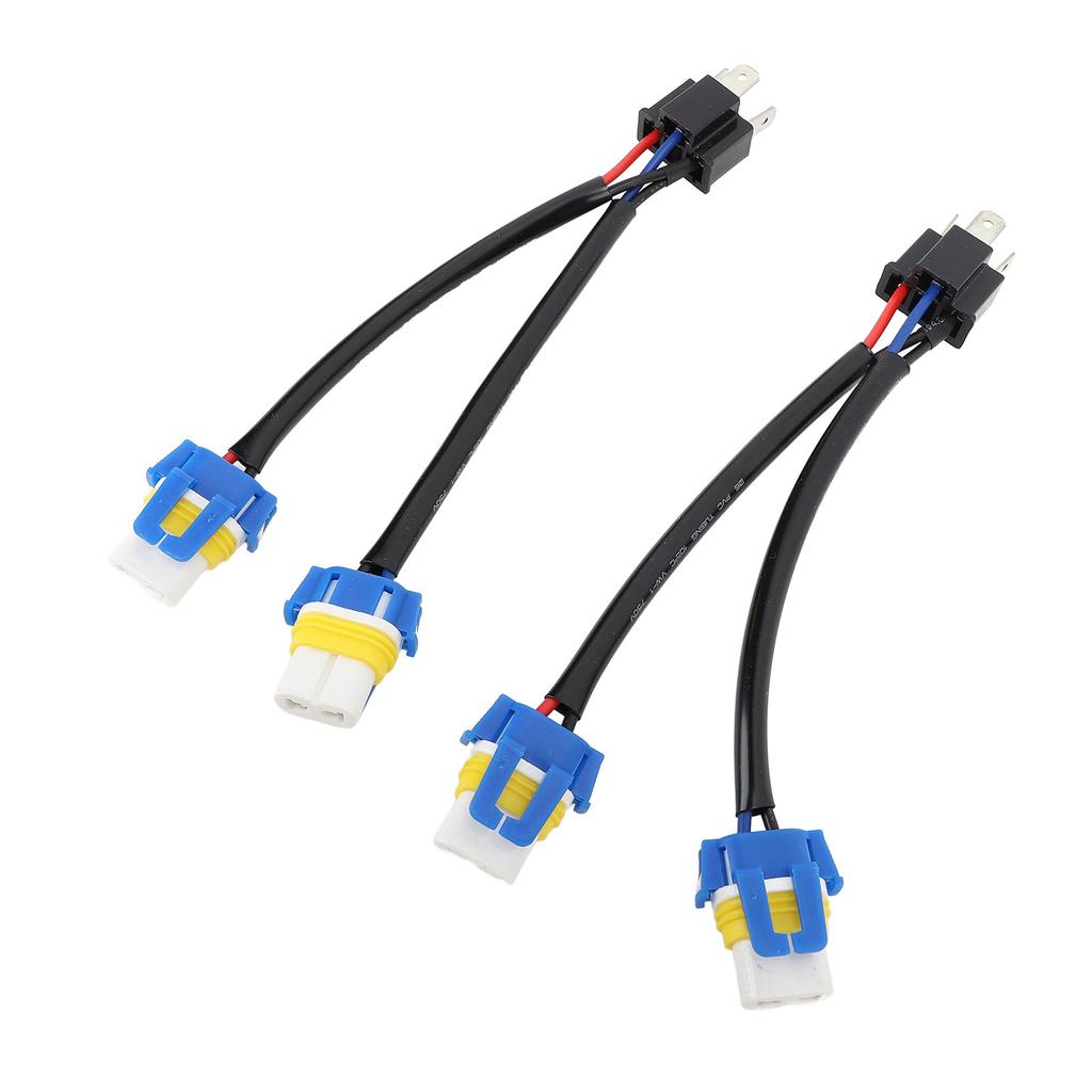 2pcs Headlight Bulb Conversion Wire 9003 H4 TO 9005 9006 Two Harness Headlight Bulb Conversion