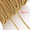 1M/2M Stainless Steel Keel Chains Thick Link Chain for Necklace Bracelet DIY Jewelry Making Handmade Accessories Wholesale