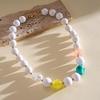 2Pcs/Set  Bohemian Colorful Handmade Acrylic Beaded Choker Necklace Clavicle Chain For Women Summer Jewelry Gift