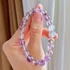 8Mm Natural Purple Ghost Moonstone Design Bracelet