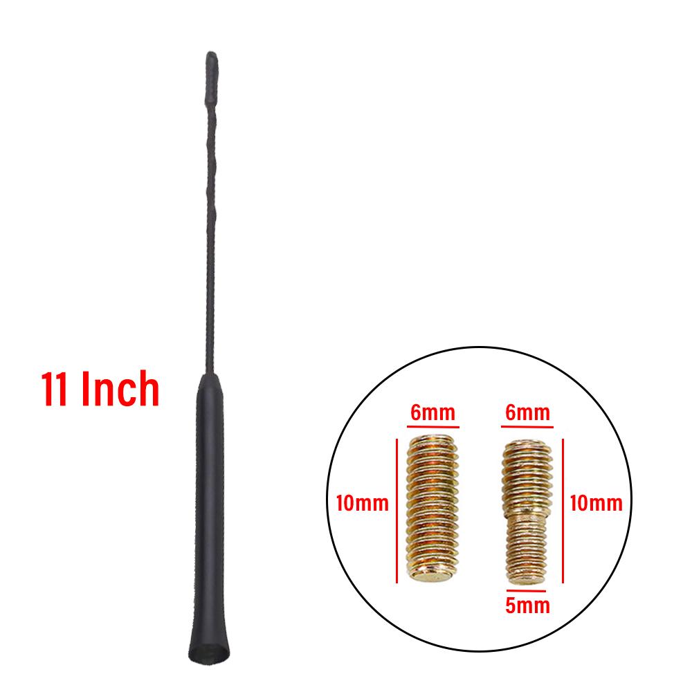 

11-дюймовая универсальная автомобильная мачта на крышу, противошумная стереоантенна, штыревая антенна для радио AM/FM, усиленная сменная антенна, аксессуары для грузовиков