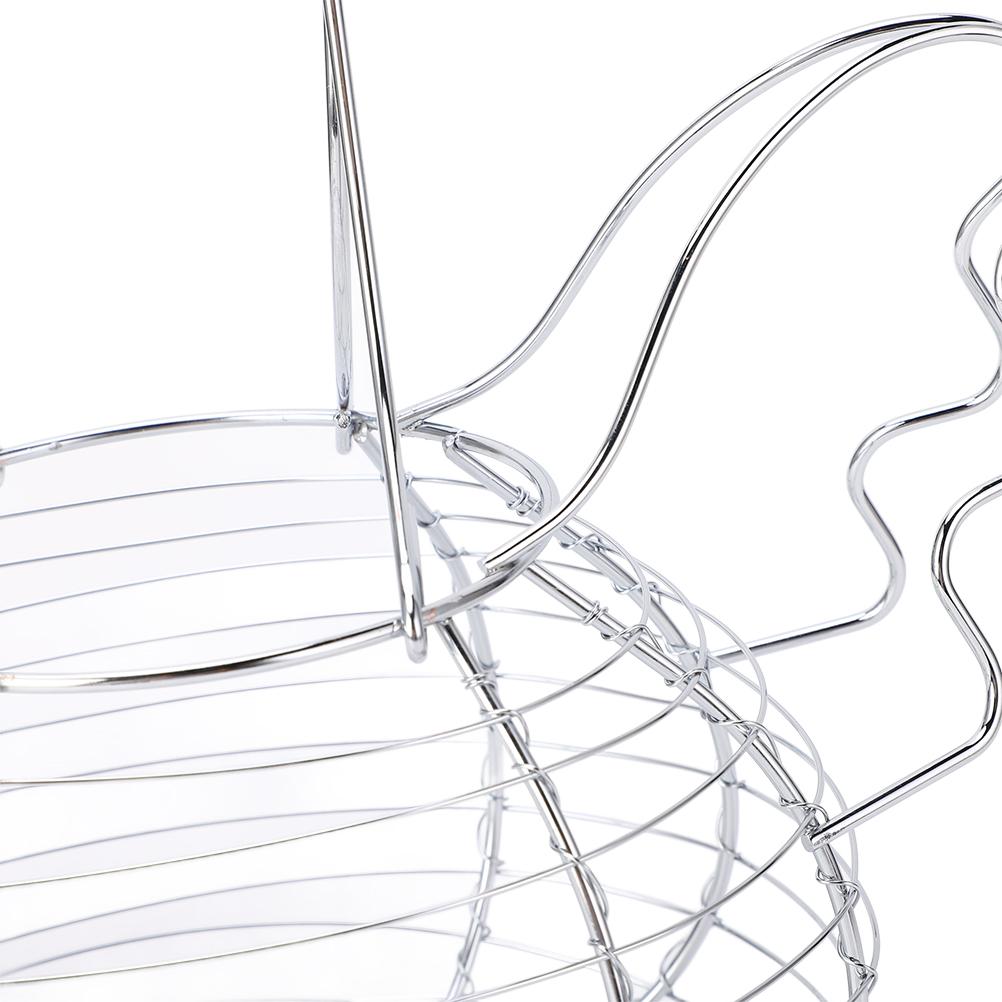 Košík na ovoce z tepaného železa Pletený koš na vejce