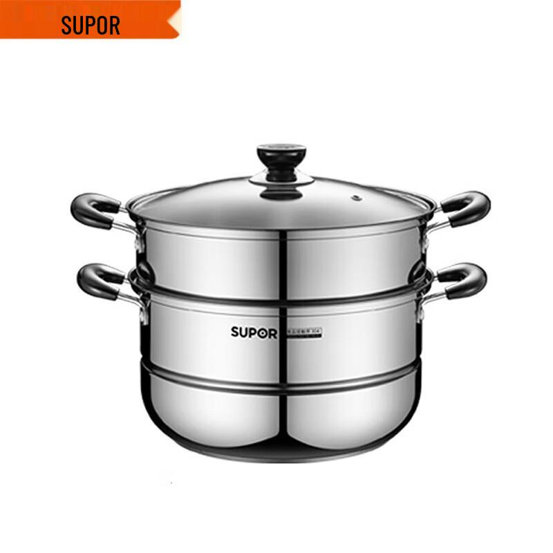 

Supor 400 Series Stainless Steel 28cm Double Layer Steamer Pot