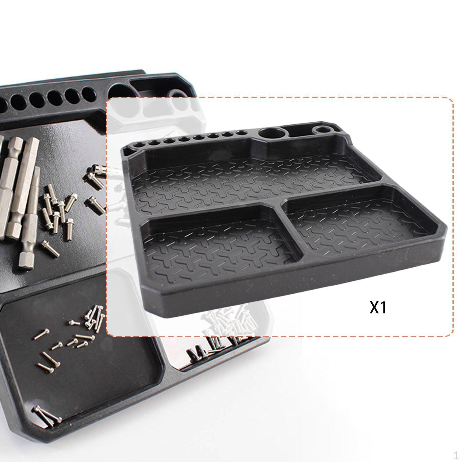 

Silicone Tool Tray Storage Plate Mat Anti Scratch Parts with Stand for Hardware Bolts Pins