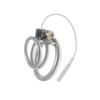 Xu Gu Yu Stainless Steel Chastity Device with Electric Shock Pulse Lock