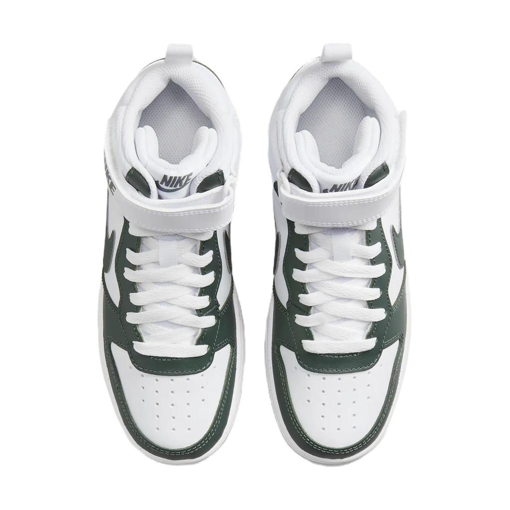 New Nike Court Borough Anti Slip Wear Resistant Mid Top Kids' Skateboarding Shoes Green Teenagers CD7782-119