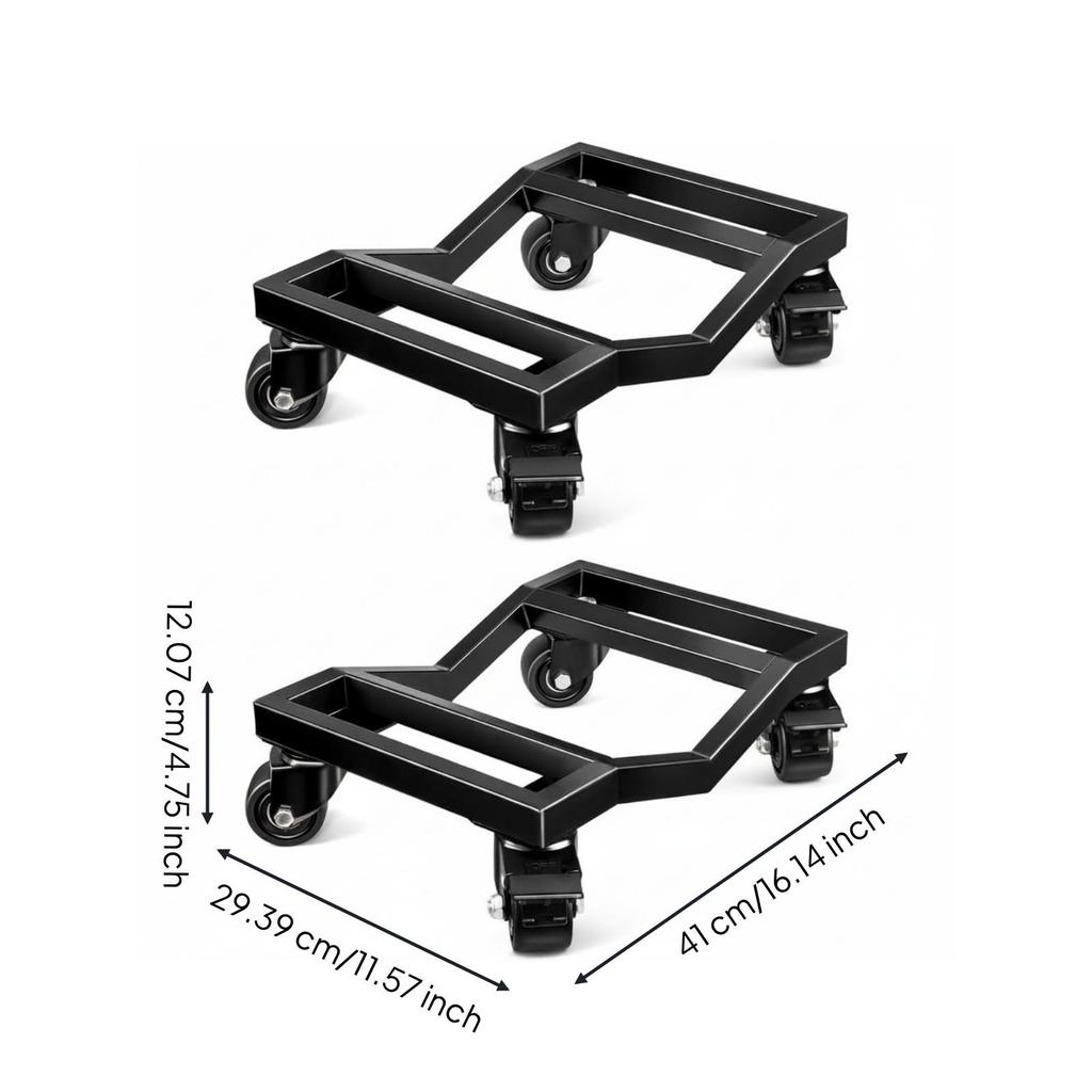 Low Profile Vehicle Mover Dolly with Brake Lever for Auto Body Shop and Garage