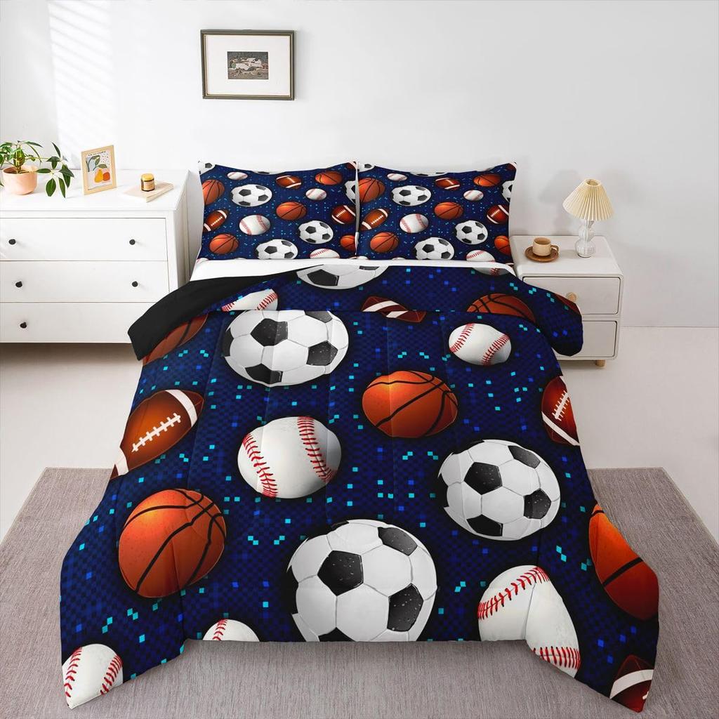 Erosebridal Sun and Moon Comforter Set Queen,Black and White Bedding Set for Kids Boys Girls,Psychedelic Tree of Life Down Comforter,Galaxy