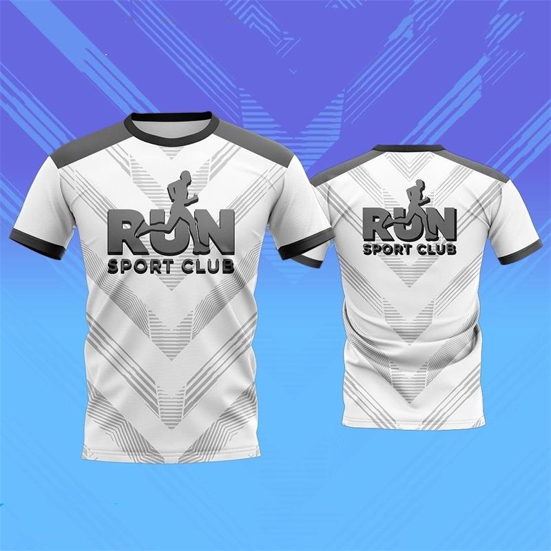 Fashion Running Sports T Shirts Summer Quick Dry Outdoor Fitness 3D Printed T-shirts Casual Oversized Breathable Tracksuit Tees