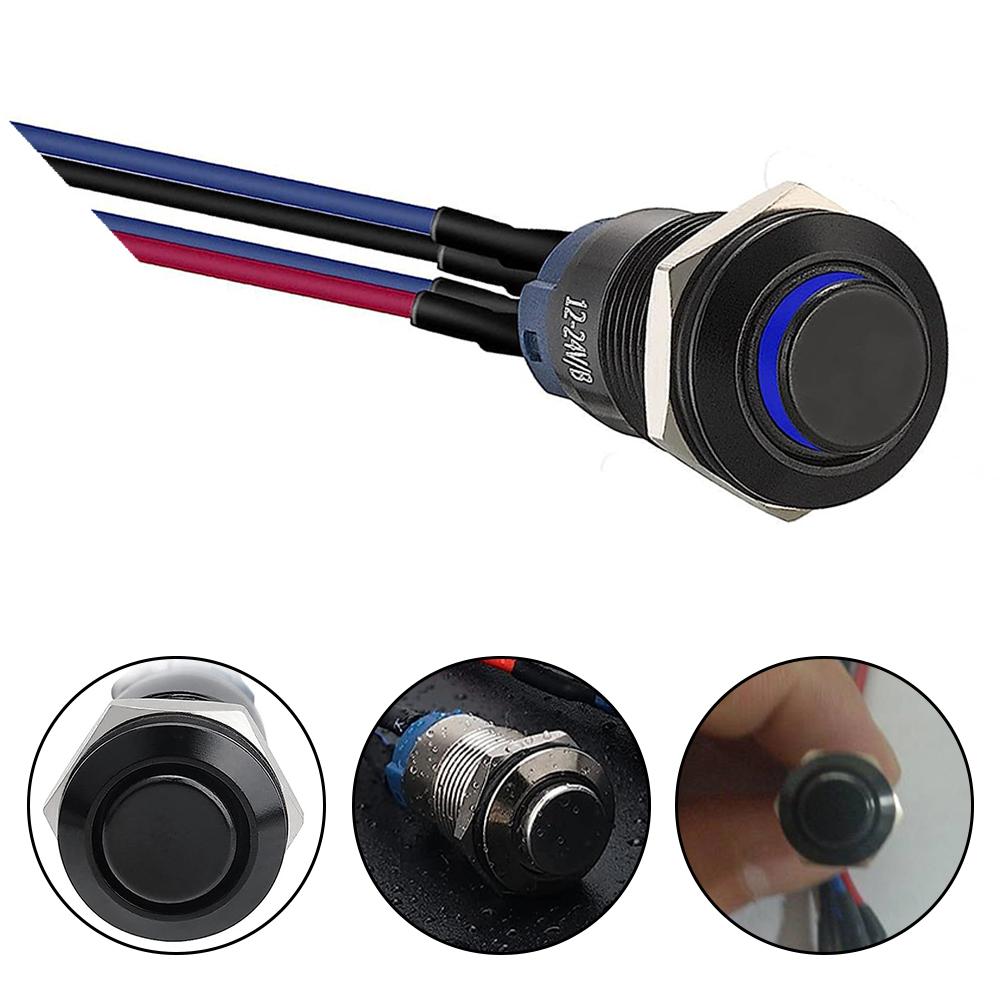 For Automotive Aluminium Alloy Latching Push Button For Various Applications IP66 Rated Push Button 250V Voltage Rating