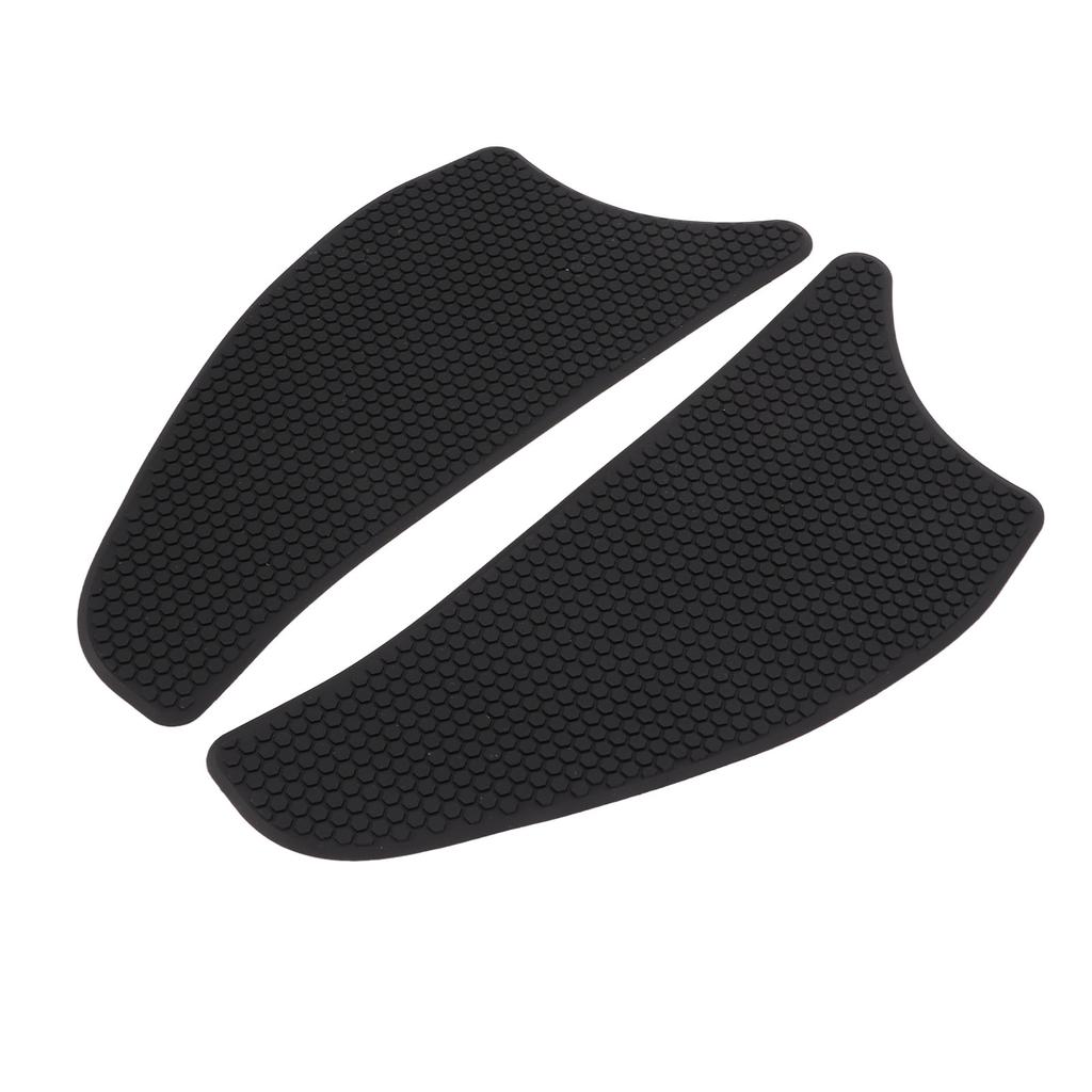 2 Pcs Rubber Tank Traction Pad Side Gas Knee Grip Protector Motorcycle Refitting Replacement for VERSYS1000Black