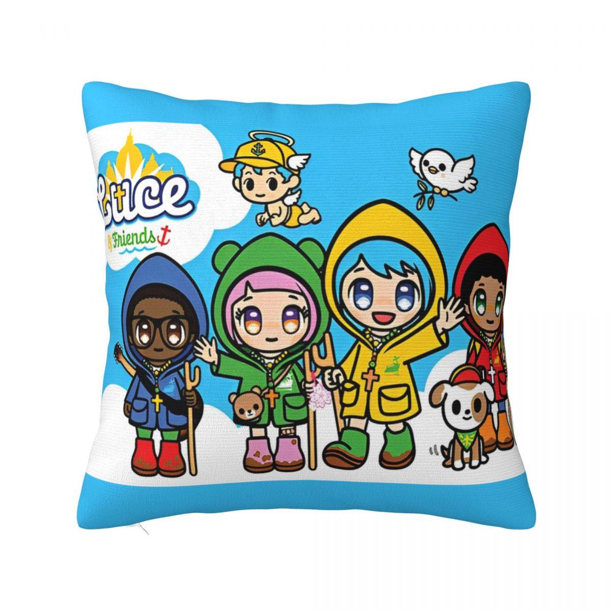 Luce Vatican Mascot Pillowcase Polyester Cushion Cover Catholic Church 2025 Throw Pillow Case Cover Bed Drop Shipping 45*45cm 30cm x 30cm