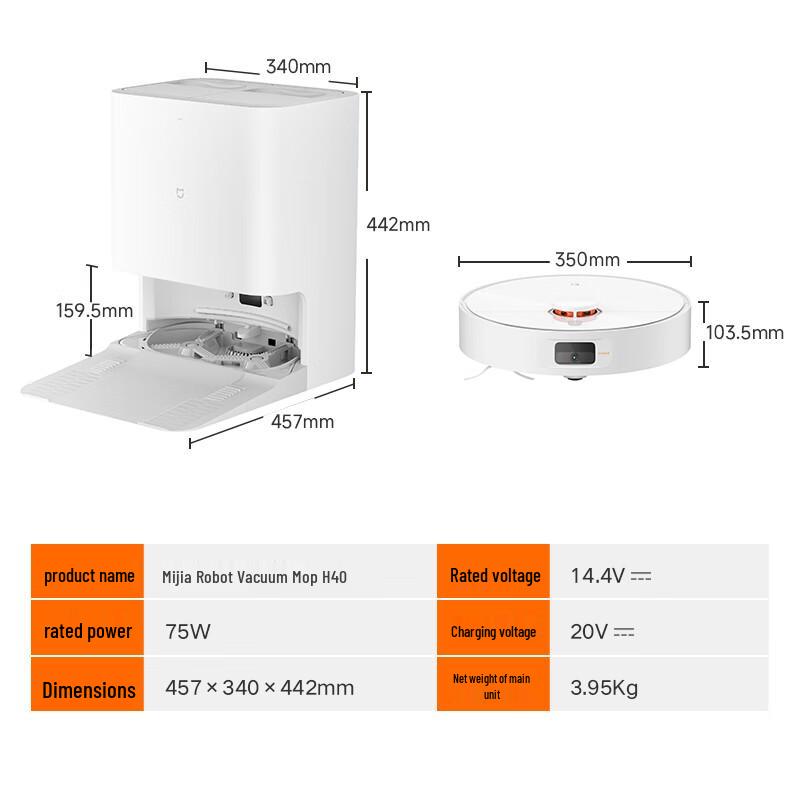 Mijia H40 Robot Vacuum and Mop