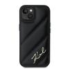 Karl Lagerfeld Klhcp14Spqdsmgk Iphone14 / 15 / 13 6.1 Czarny/Black Hardcase Diagonal Quilted Script
