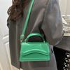 Small Size PU Leather Handbag Solid Color Crossbody Messenger Tote New Women's Shoulder Bag  Work