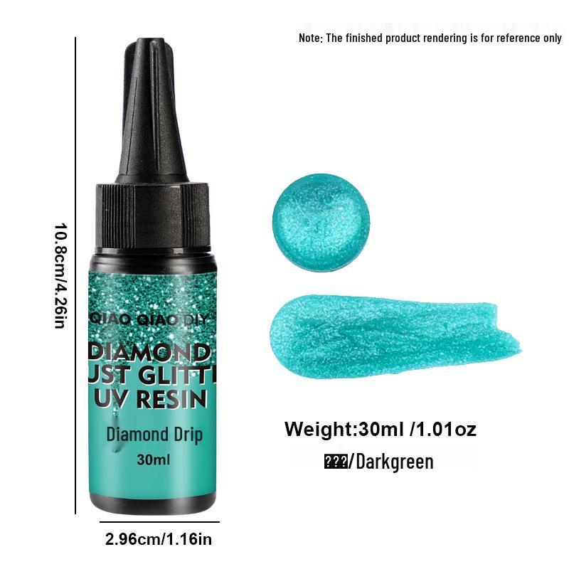 

24 цвета 30 мл смола УФ с бриллиантовым блеском для изготовления украшений и аксессуаров своими руками