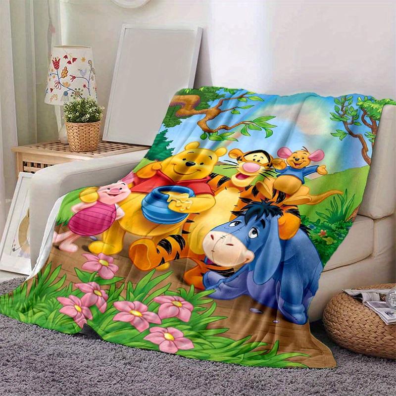 

1pc,Winnie the Pooh Friends Throw Blanket Cute Cartoon Characters Soft Blanket for Friends, Gift, Home Decor, Couch Cover, Travel 80cmx120cm