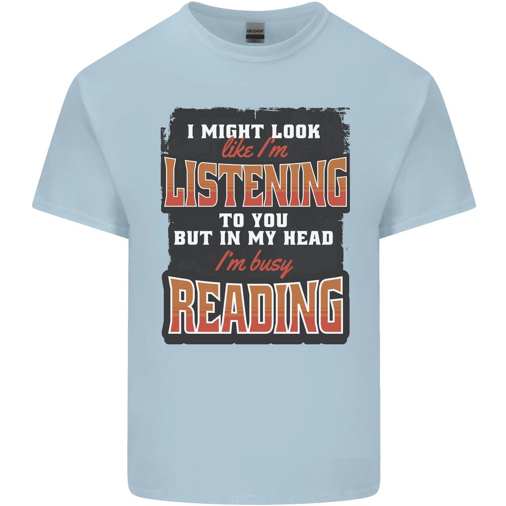 In My Head I'm Busy Reading Bookworm Kids T-Shirt Childrens