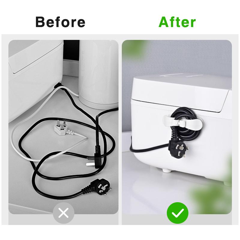 Multifunktionaler Kabelorganisator Küchenaufbewahrung Wickelvorrichtung Haushaltsgeräte Steckerhalter Netzkabel Wickelclip